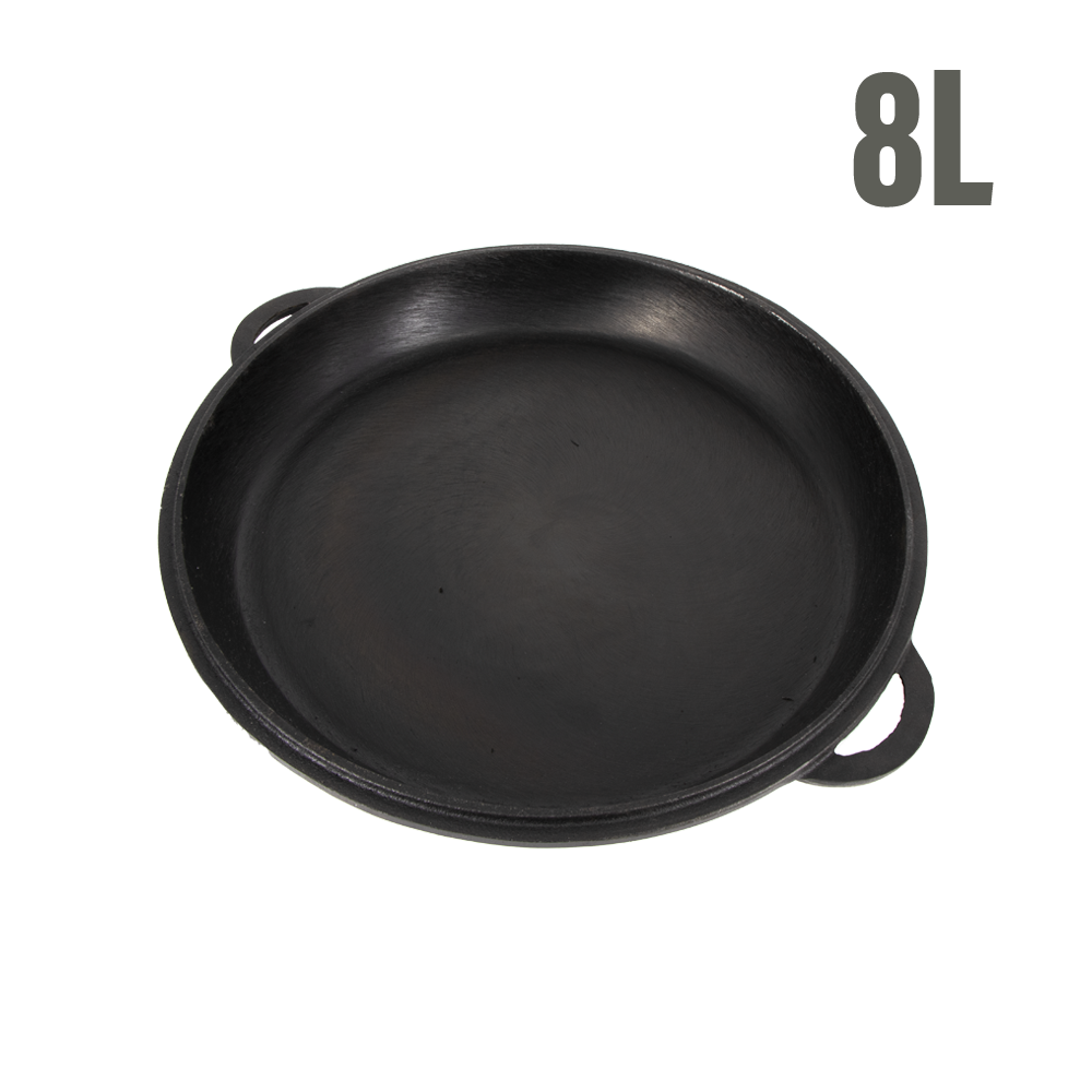 Deckel-Bratpfanne für Kasan 8L, aus Gusseisen